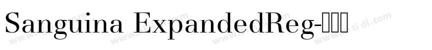Sanguina ExpandedReg字体转换